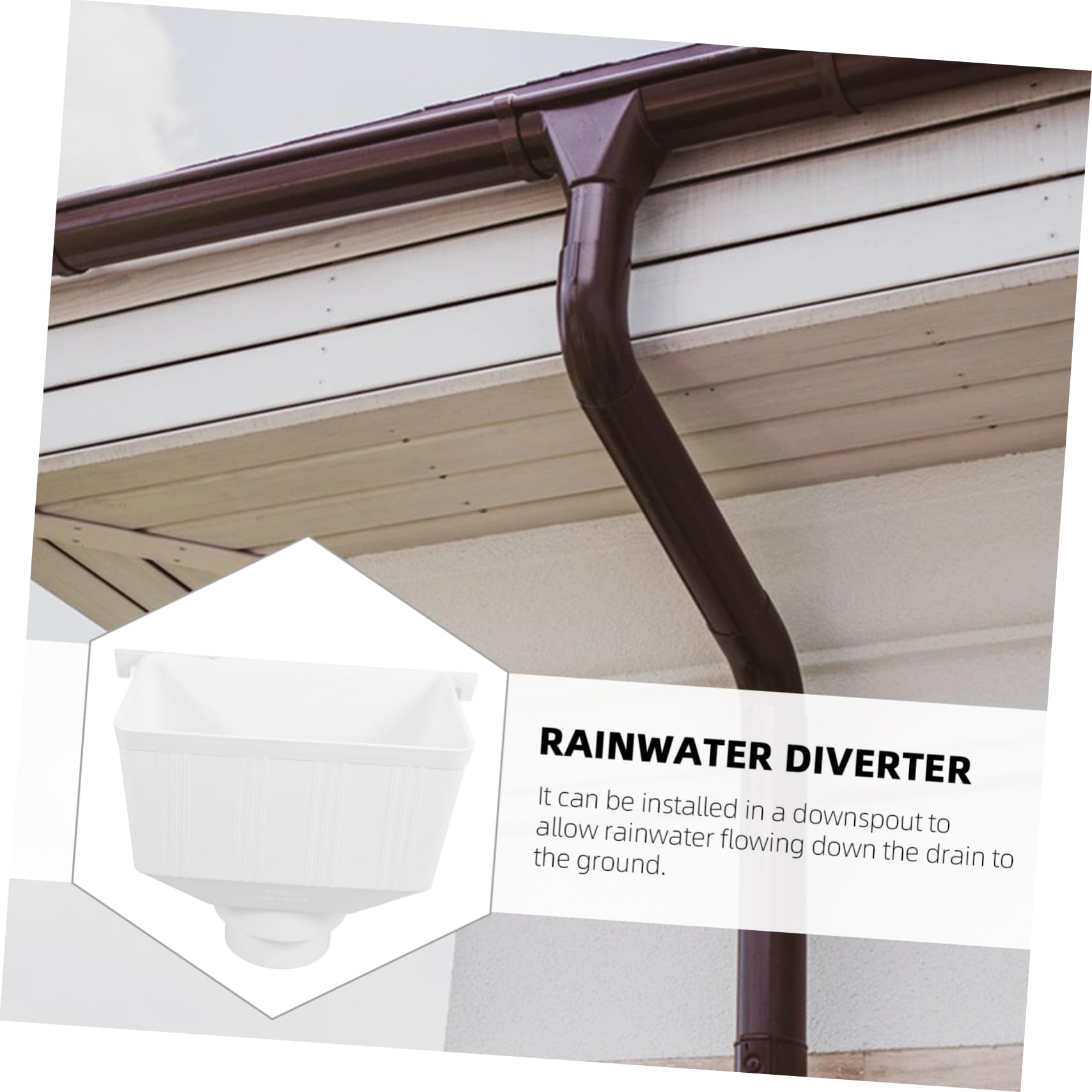 Vinyl Rain Go Gutter Parts RainGo Gutter Walmart.com
