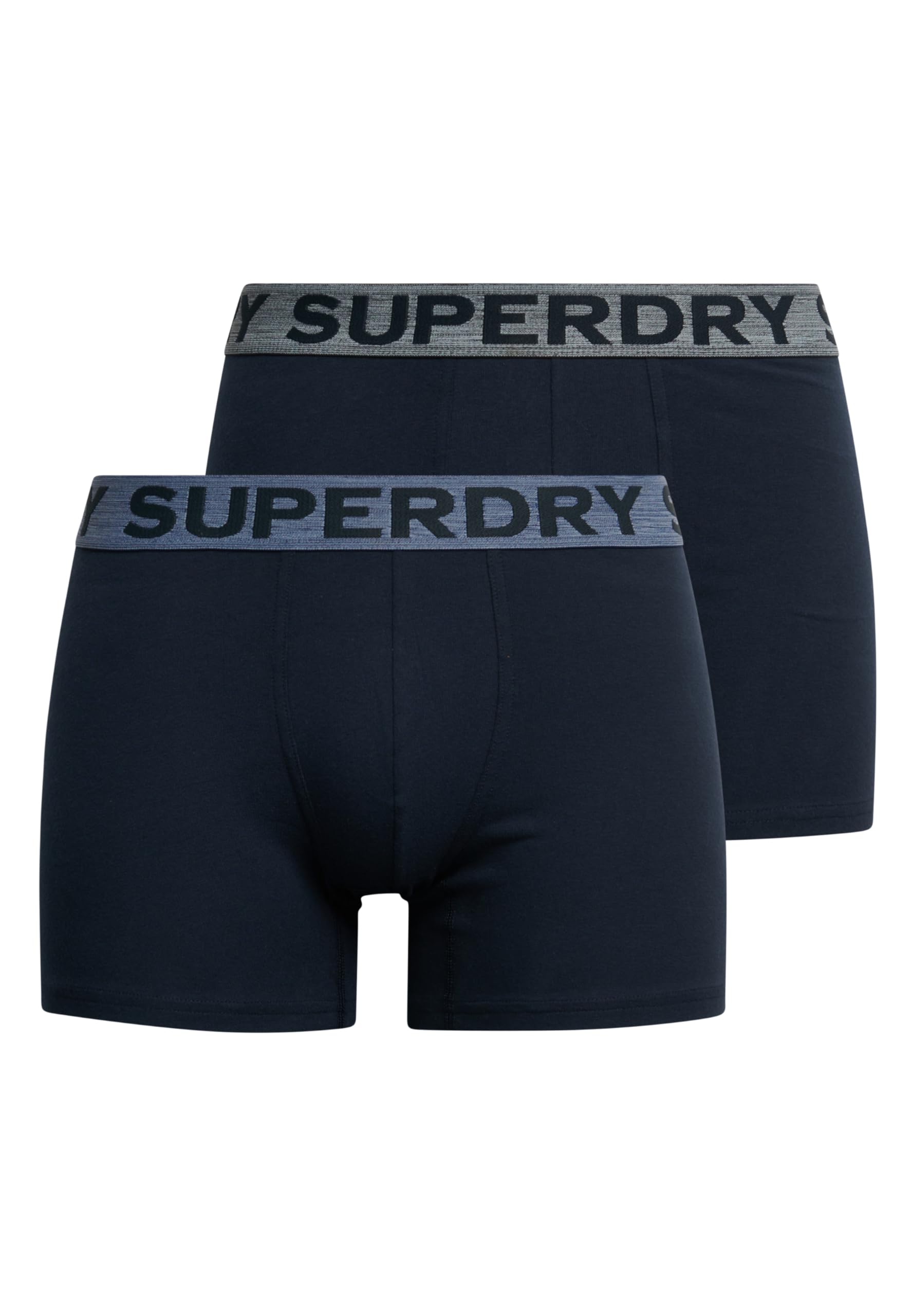 Superdry Men's BOXER DOUBLE PACK Boxer Shorts, Eclipse Navy,