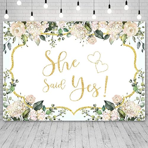 Miniatura 2 de ABLIN Telón de fondo de 8 x 6 pies con diseño floral rosa para despedida de soltera, despedida de soltera, decoración de fiesta de compromiso,