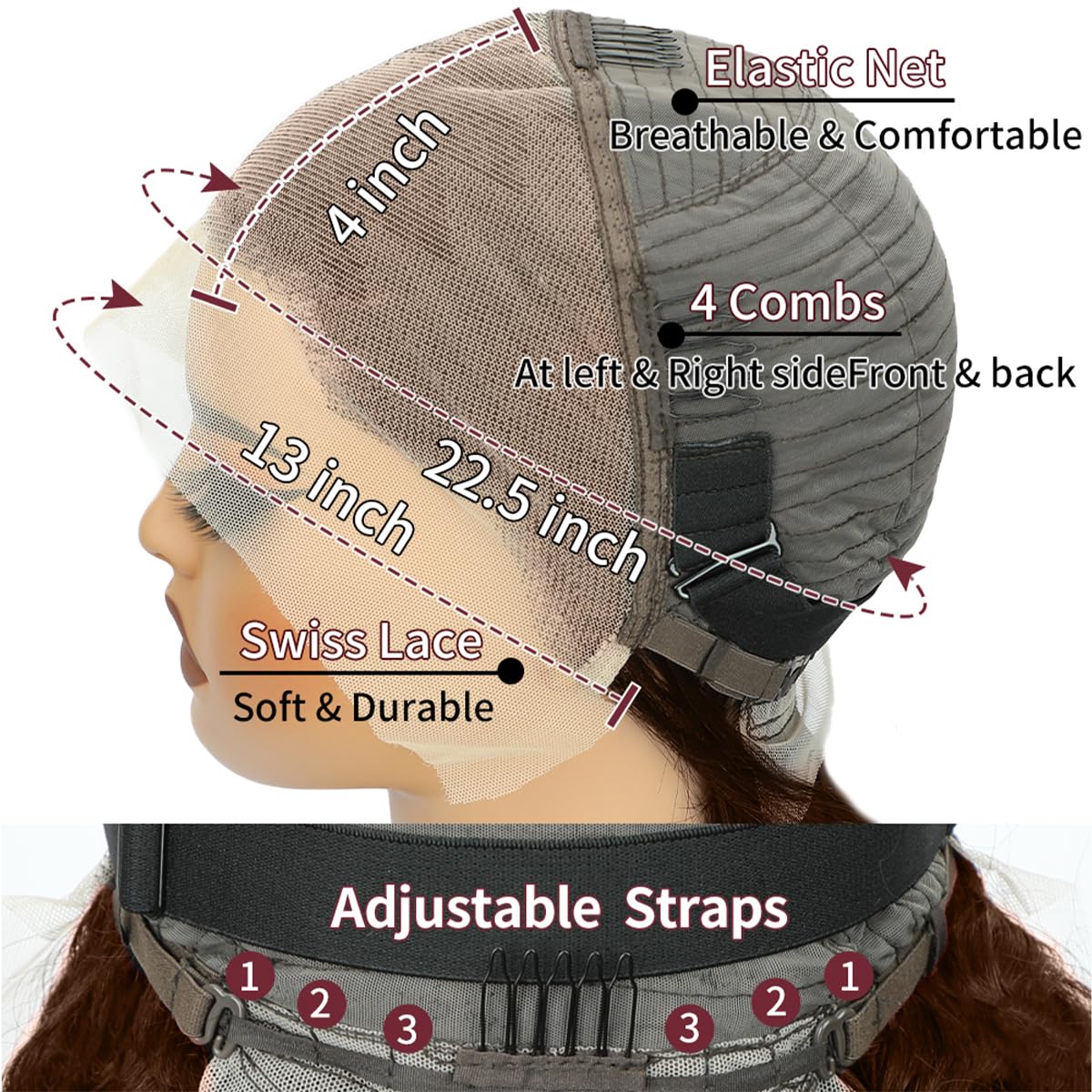 Choclate Brown Bob Wig Human Hair Short Bob Wigs For Women Straight Bob Lace Front Wigs Human Hair 12 Inch Glueless 180 Density 13x4 HD Frontal Lace - Image 3