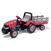 PEG Maxi Diesel Tractor – Trattore a Pedali per Bambini dai 2 Anni con Rimorchio Rimovibile, Sedile Regolabile e Clacson