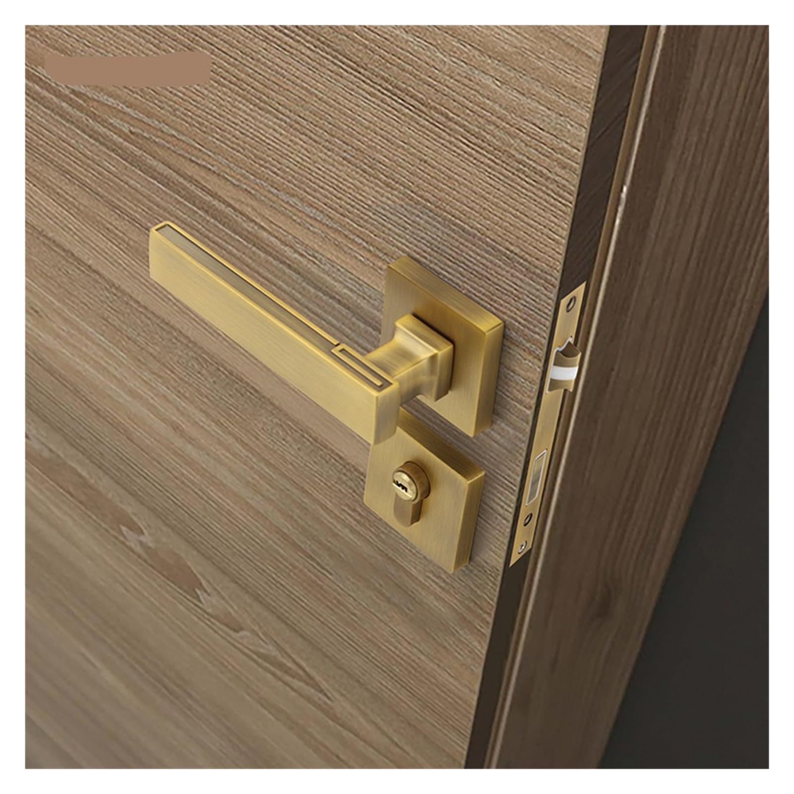 Serrure de porte silencieuse pour porte de pièce intérieure et chambre à coucher