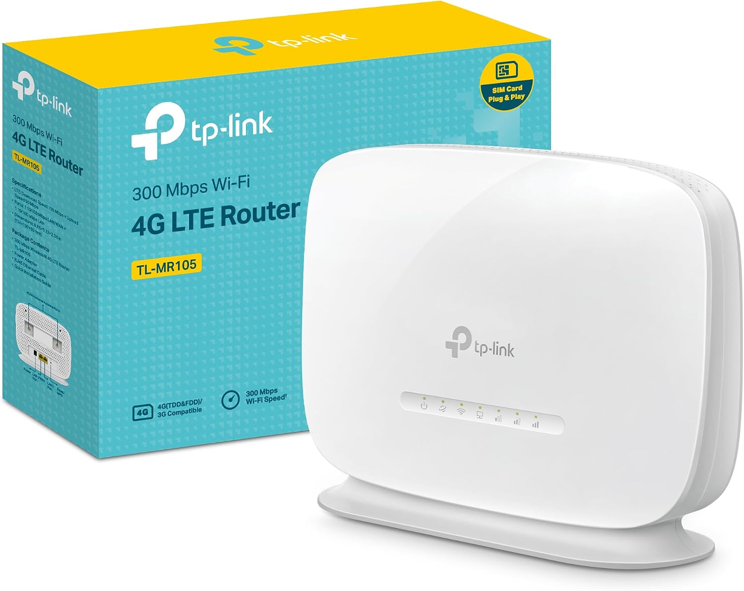 TP-Link TL-MR105 router 4G de sobremesa barato con tarjeta SIM