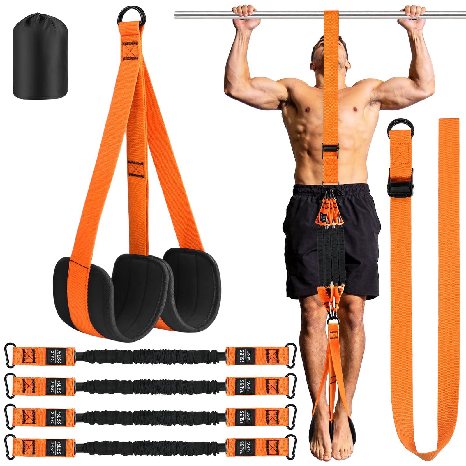 AOOSA Pull Up Assistance Band, Heavy Duty Pull Up Assist Workout Equipment