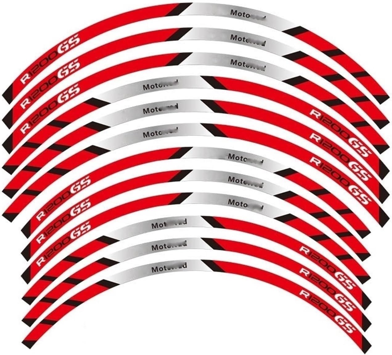 Motorcycle Decal Decorative Stripe for A&dventure for R1200GS 19''17''Wheel Stickers(4)