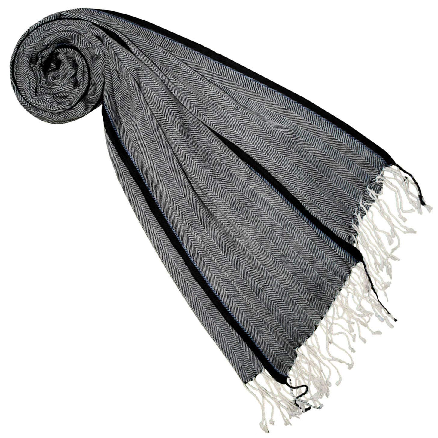Lorenzo Cana luxe Pashmina dames - sjaal sjaal jacquard geweven 100% zijde paisley patroon zijden sjaal gekleurd meerkleurig 78643