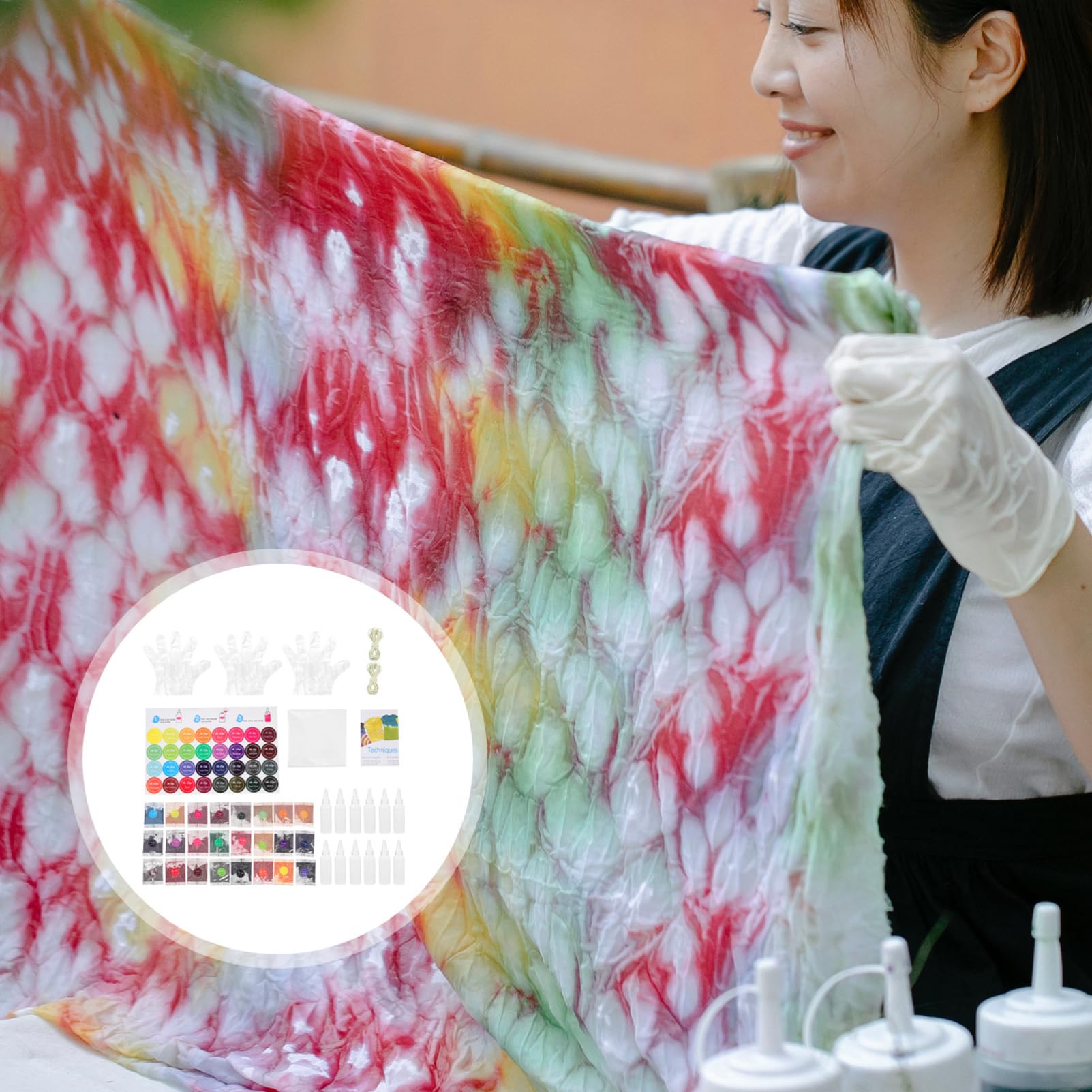 Juego De Polvos De Teñido Colores Kit De Ropa De Teñido Anudado Kit Para Fiestas