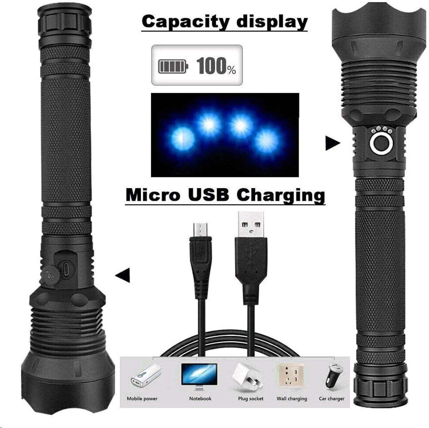 : タクティカル懐中電灯 超高輝度 12000ルーメン LED
