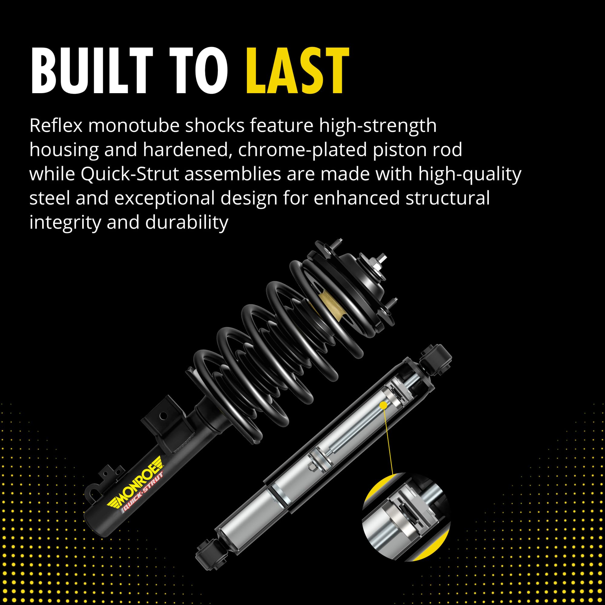 Amazon.com: Monroe 1000215VK4 pc Front and Rear Quick-Strut