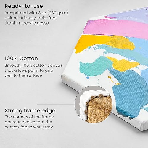 Miniatura 6 de Arteza Kit de pintura acrílica para verter, 36 piezas, pintura brillante e iridiscente, pintura perlada, pintura de tela 3D, purpurina gruesa,