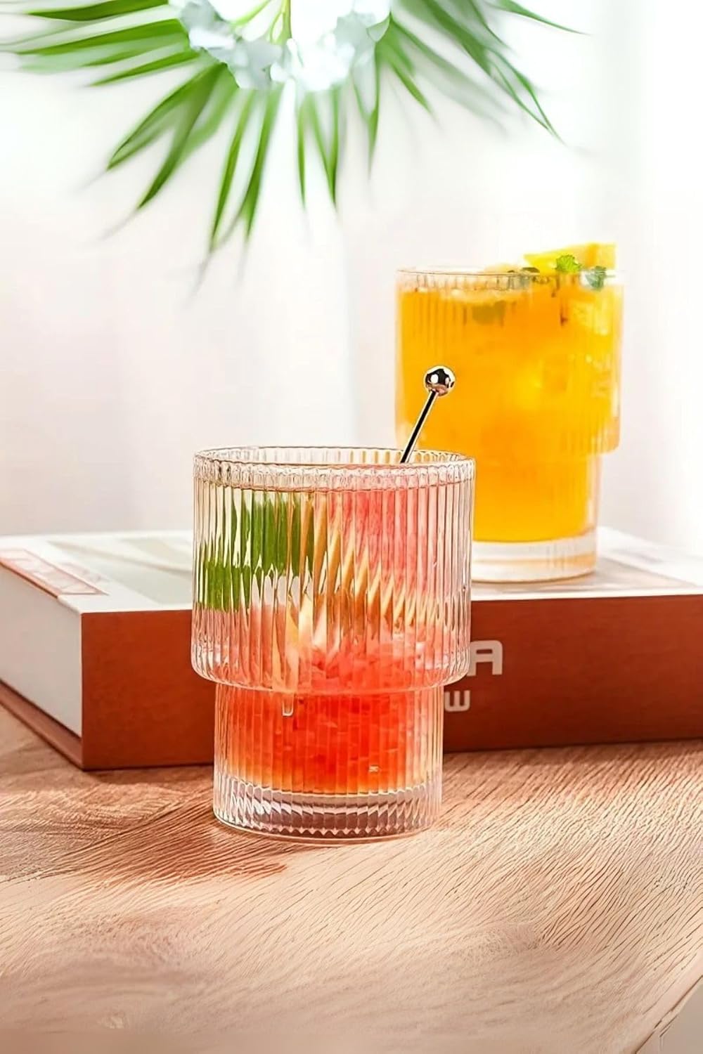 Mithra Life 2 Adet 300 ML Origami Stil Isıya Dayanıklı Su Meşrubat Kahve Cam Bardak MIT1199