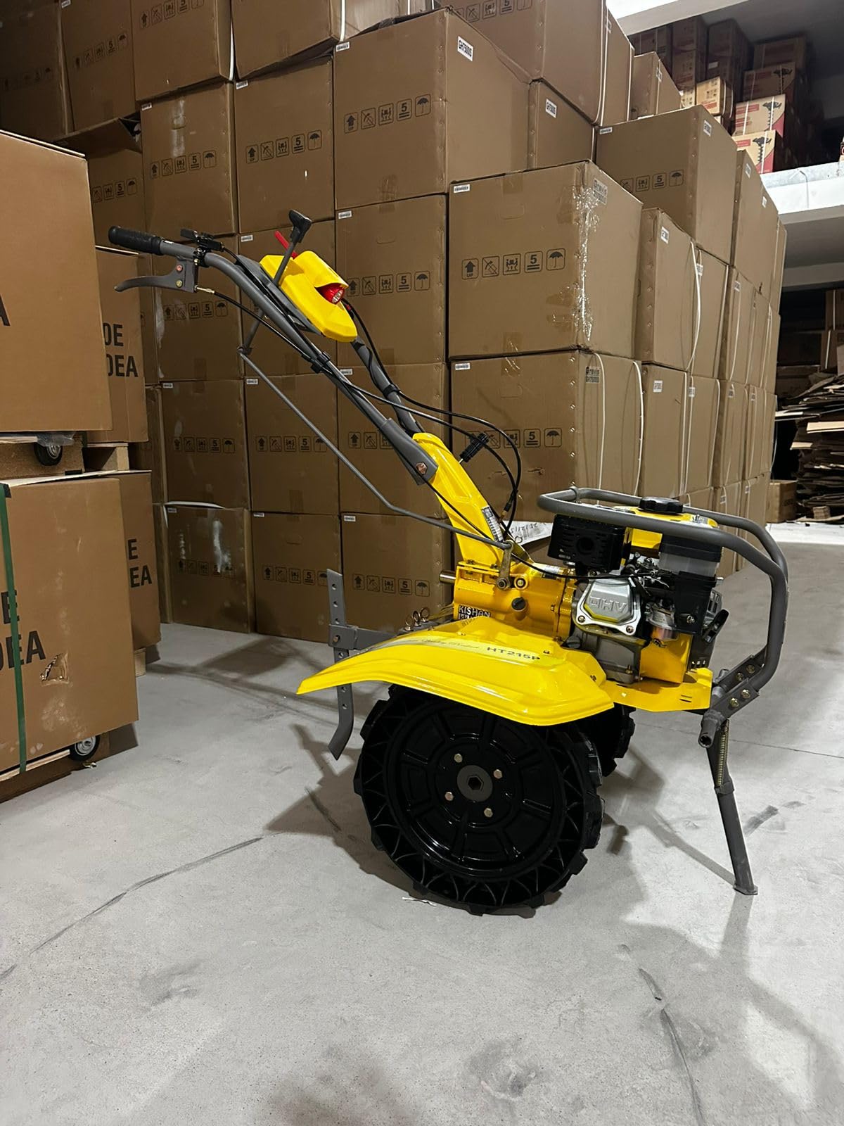 Kishan King HT215P Power Tiller, Petrol Engine, Yellow, Walk-Behind Rotavator for Agriculture-image-14