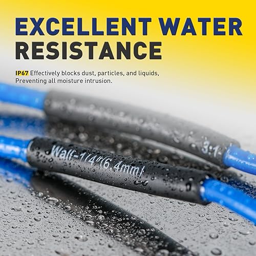 Miniatura 4 de haisstronica 110 tubos termorretráctiles 31 de 32 pies con rico adhesivo termofusible, tubo termorretráctil de grado marino de 3.5 pulgadas de
