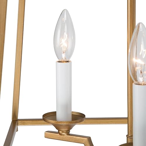 Miniatura 5 de classy leaves Candelabro dorado, 3 lámparas modernas de oro para lámparas colgantes antiguas para comedor, sala de estar, isla de cocina, vestíbulo,