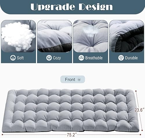 Miniatura 5 de ABORON Silla portátil de 5 engranajes para patio, 500 libras, plegable, reclinable, para baño, bronceado, tumbona, para piscina, jardín, patio,