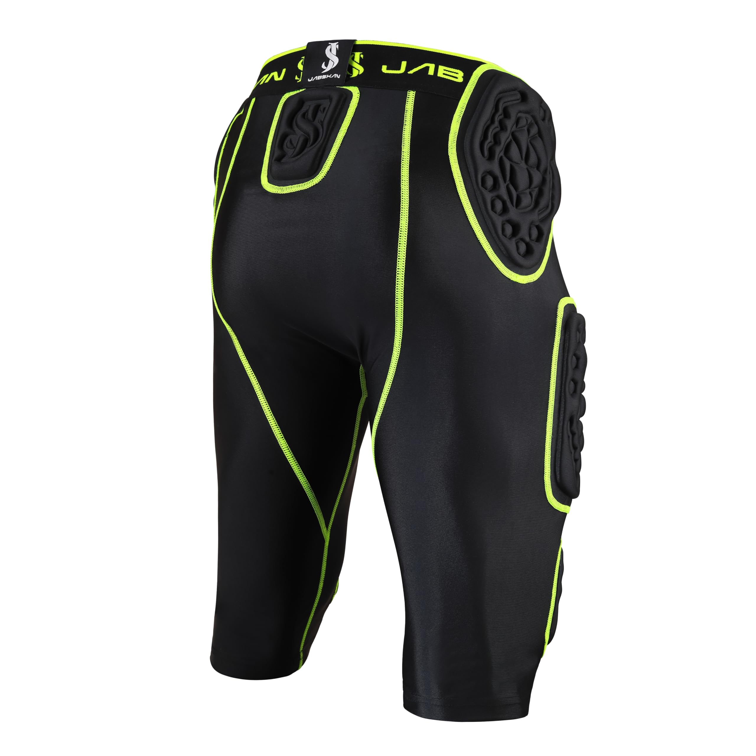 JABSKAN Adult Premium 7-pad Football Bull Rush Girdle for Ultimate Protection and Performance – Durable, Lightweight & Comfortable. (Black, AS)