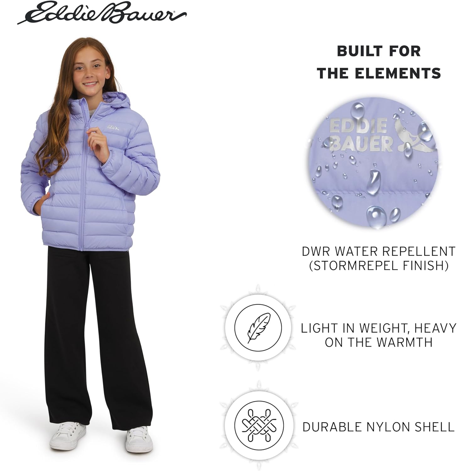 Eddie Bauer Boys' CirrusLite Lightweight Down Puffer Jacket - Image 5