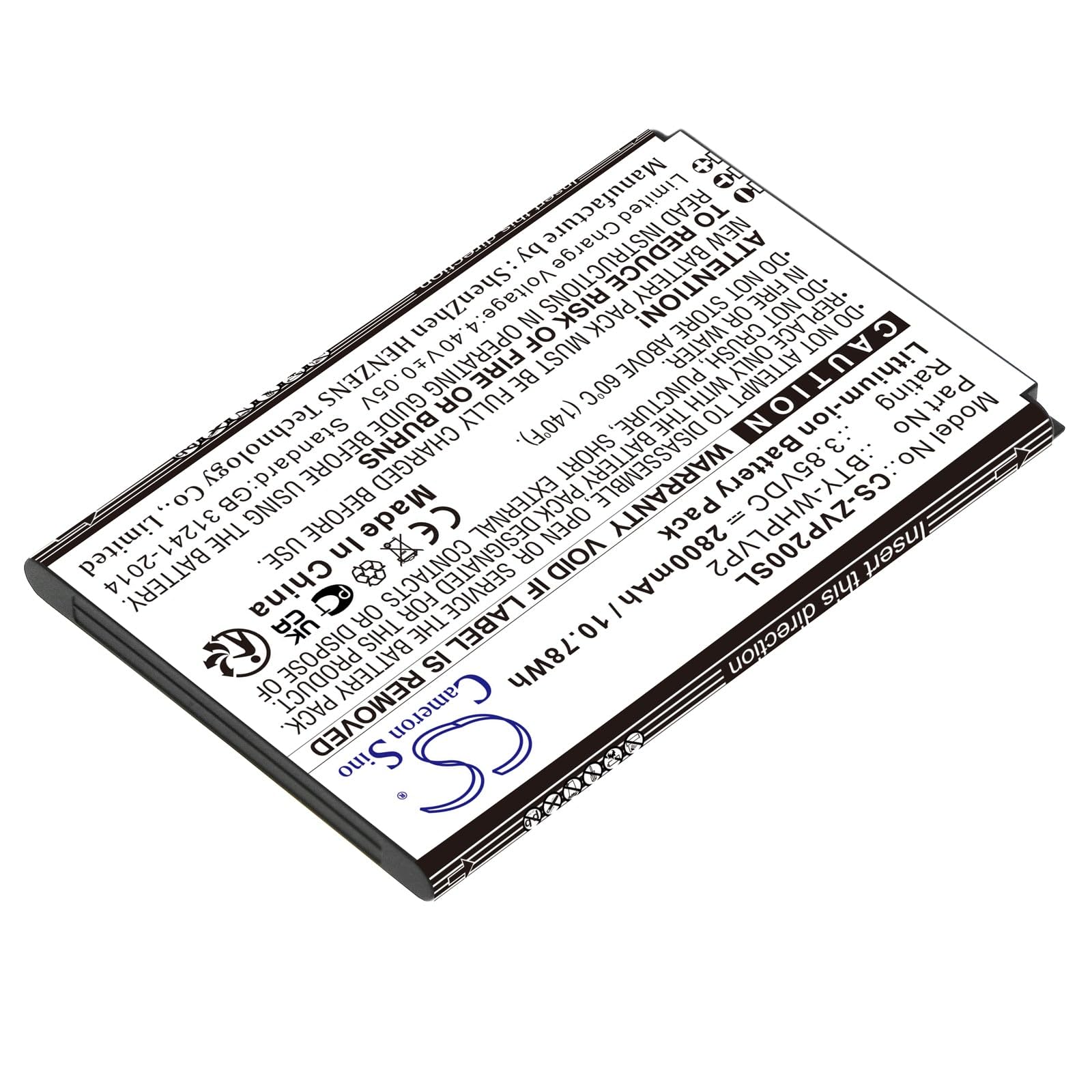 VI VINTRONS Battery for Verizon LVP2, Wireless Home Phone Connect, BTY-WHPLVP2,