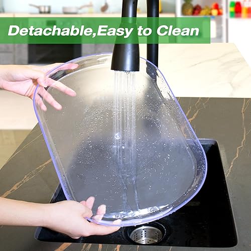 Miniatura 6 de Paquete de 2 organizadores de refrigerador Lazy Susan para refrigerador, almacenamiento giratorio de 360 para gabinete, despensa, encimera de