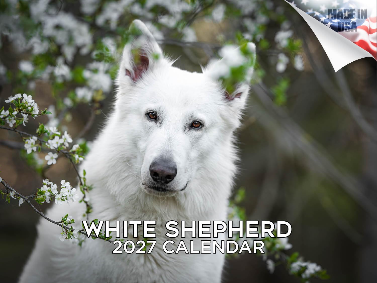 2024 2025 White Shepherd Calendar - Dog Breed Monthly Wall Calendar - 12 x 18 Open - Thick No-Bleed Paper - Giftable - Academic Teacher's Planner Calendar Organizing & Planning — image 1