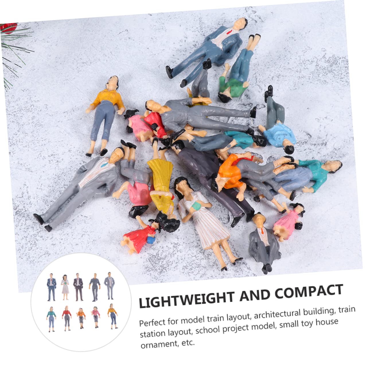 SEWACC 10pcs Model Man Tiny People Figurines Colorful Standing People Family People Figures Plastic People Figures O Scale Figures Mini People Miniature Toys Plastic. Painted Office Doll
