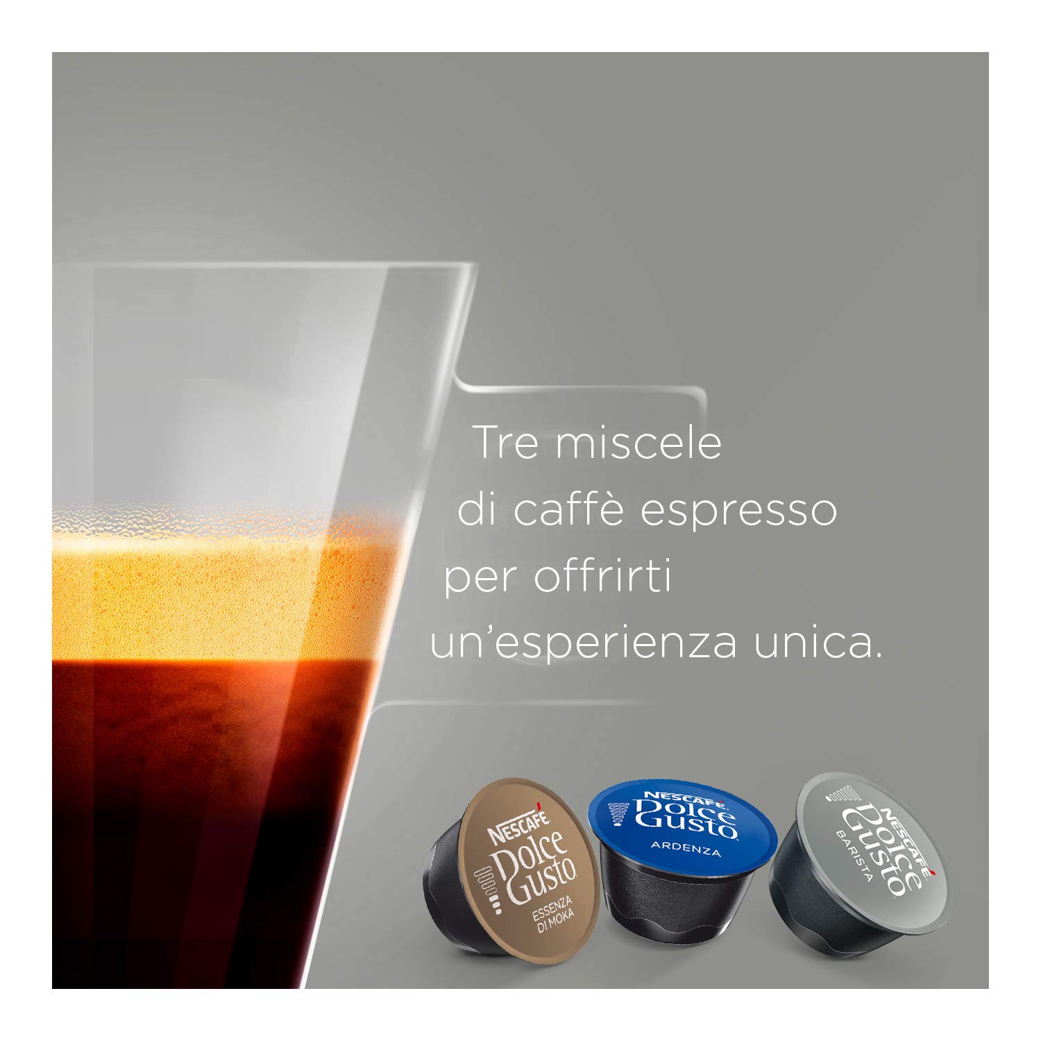NESCAFÉ DOLCE GUSTO Kit de degustación de café expreso Barista, Espresso Ardenza, Essenza di Moka, 6 paquetes de 16 cápsulas (96 cápsulas compatibles con Nescafé Dolce Gusto)