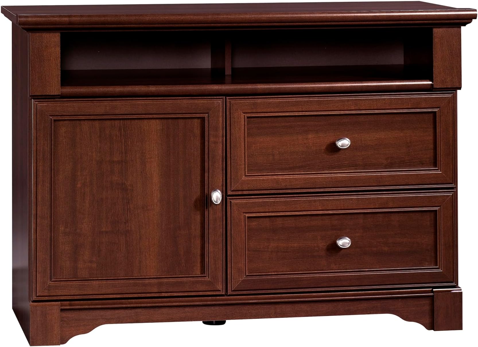 Sauder Palladia High Boy TV Stand, For Tv's up to 50", Select Cherry finish