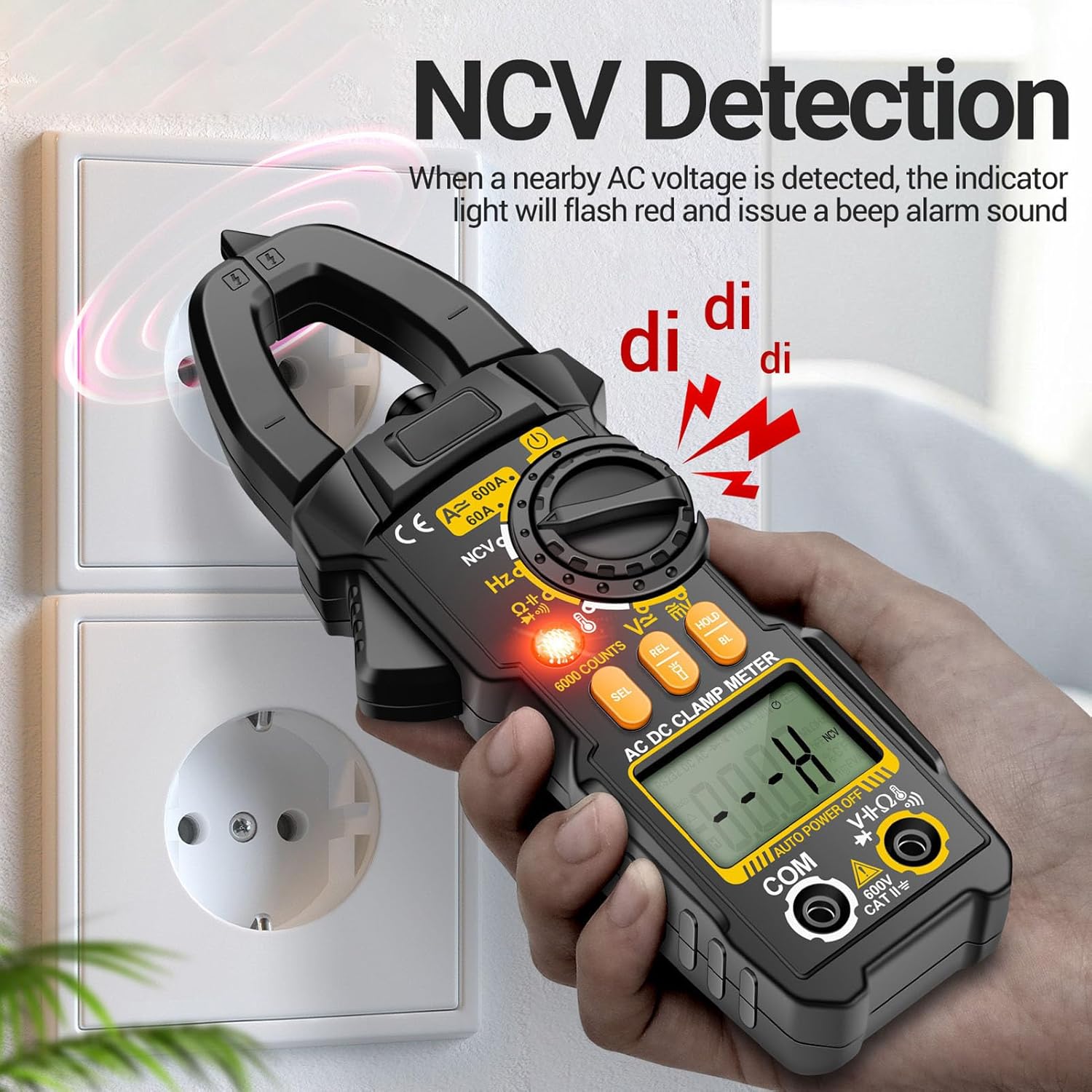 NCV Detection with PN108 Clamp Meter