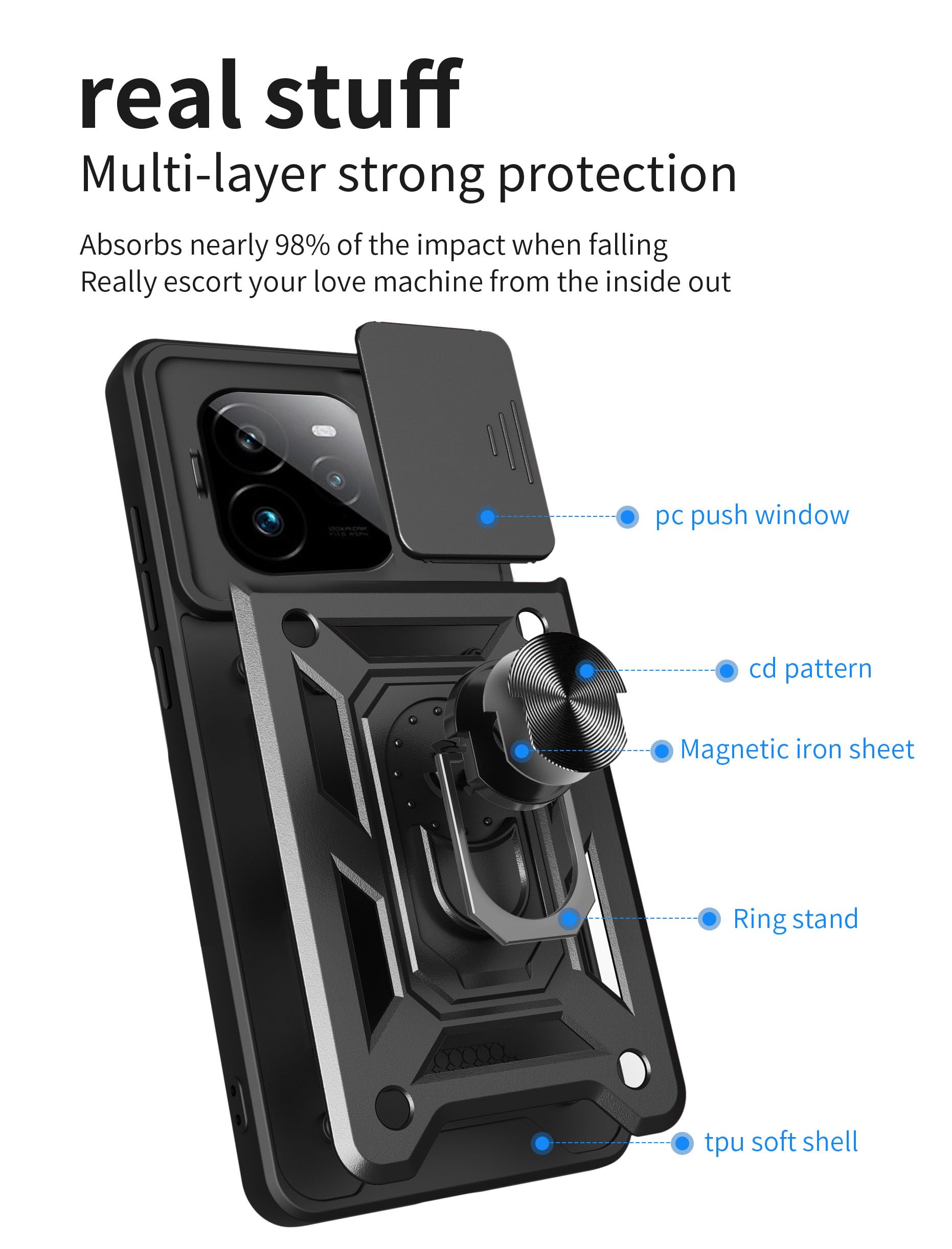 Amazon.com: Kukoufey Compatible with Realme GT7 Pro 5G Case Cover