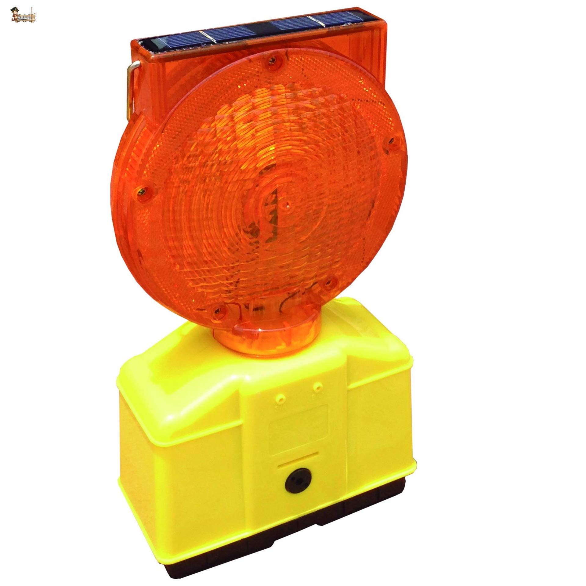 BricoLoco Lámpara señalización balizamiento. Luz baliza luminosa, señalizar, emergencia, obras. ¡¡¡ LED SOLAR !!!. Olvída las pilas. Visibilidad 500 metros. Hasta 120 horas. (1)