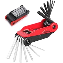 14PCS Folding Allen Key Set, Metric and SAE Folding Hex Key Set, Metric 2mm, 2.5mm, 3mm, 4mm, 4.5mm, 5mm, 6mm. SAE 5/64 , 3/32 , 1/8 , 5/32 , 3/16 , 7/32 , 1/4"
