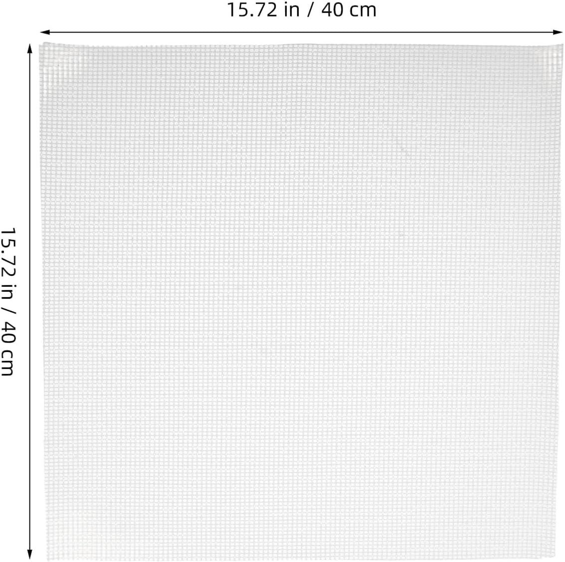 WOFASHPURET 10pcs White Breathable Mesh Silicone Applique Pressing Mats for Quilting and Craft Fusing, 40x40cm Non-Stick Artist Mats for Arts and Sewing Projects