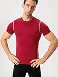 Compression Shirts Men Short Sleeve Athletic Workout Shirts Cool Dry Sports Base Layers Undershirts Gym Tops