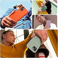 Vista 182 de Miracase Funda diseñada para iPhone 13 Pro Max con protector de pantalla, [forro de microfibra suave antiarañazos], funda protectora de silicona