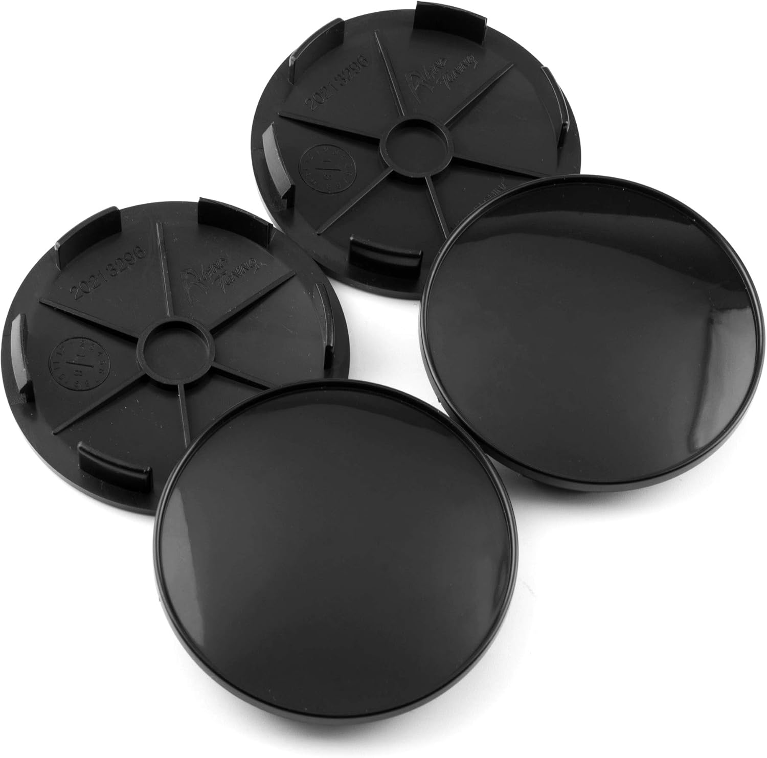 RTRHINOTUNING 4 Pack 2.68“(68mm)/ 2.42"(62mm) Wheel Center Caps Black for Wheel Rim : Automotive