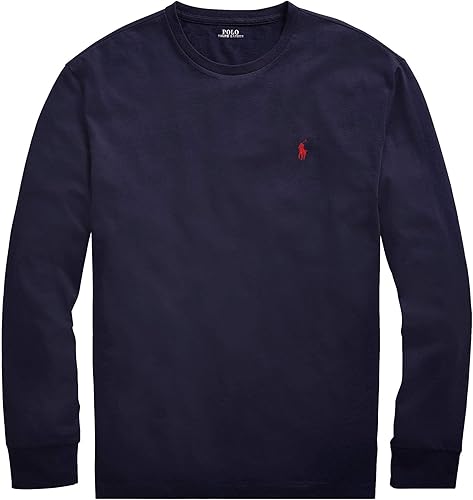 POLO RALPH LAUREN Camiseta de manga larga con logotipo de ajuste clásico para hombre