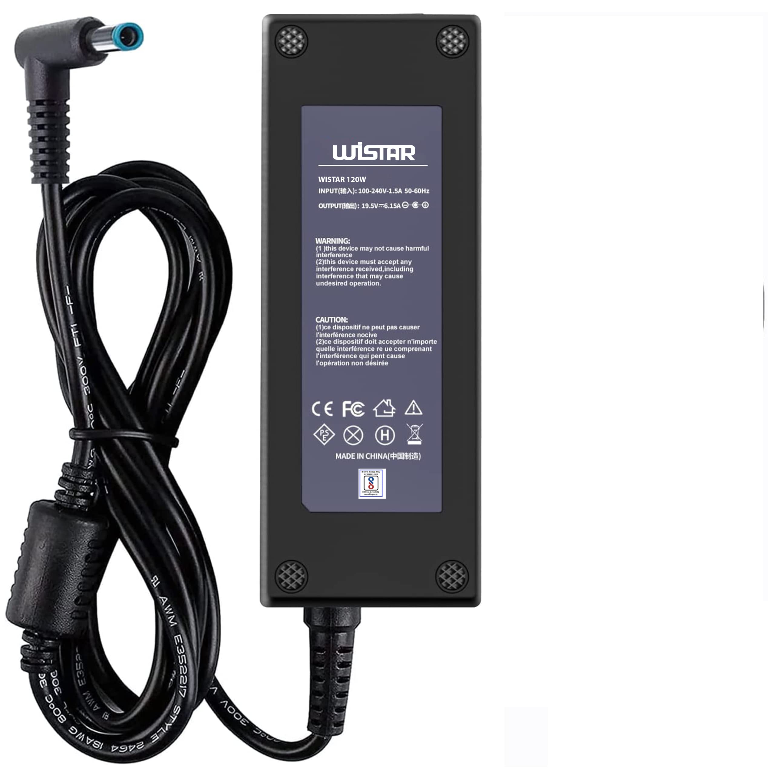 WISTAR 120W 6.15A Charger for HP Thunderbolt Dock 120W G2 2UK37AA
