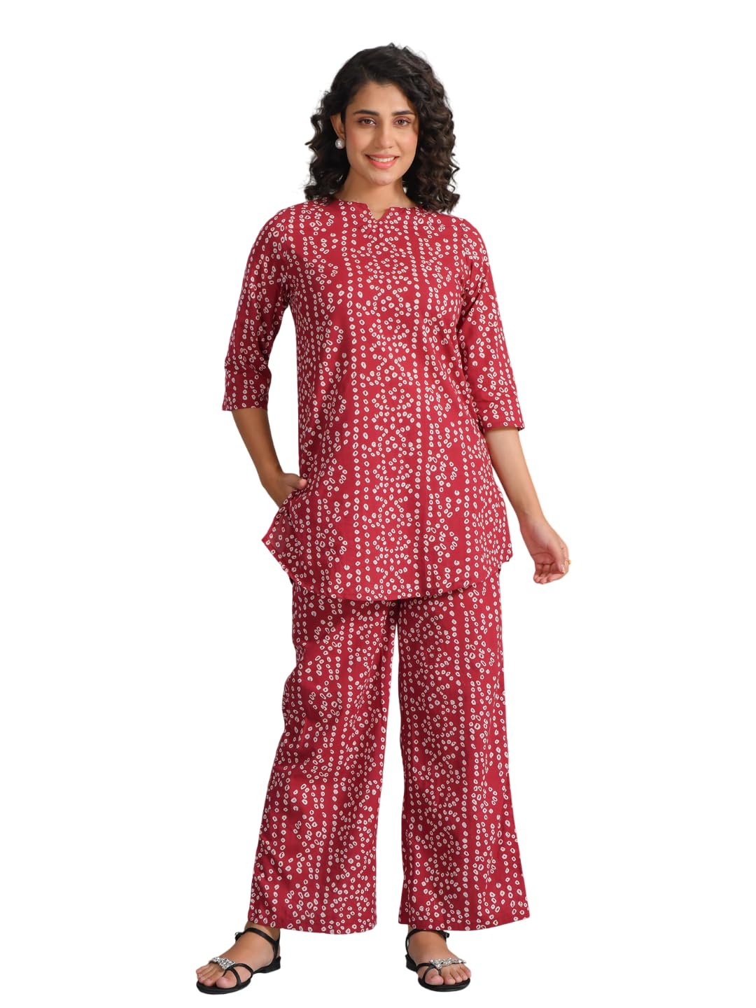 Women's Premium 100% Cotton Night Suit Set | Soft & Breathable Top and Pyjama Set | Comfortable Sleepwear, Loungewear and Home Wear for Women | Relaxed Fit Everyday Nightwear-picture-27