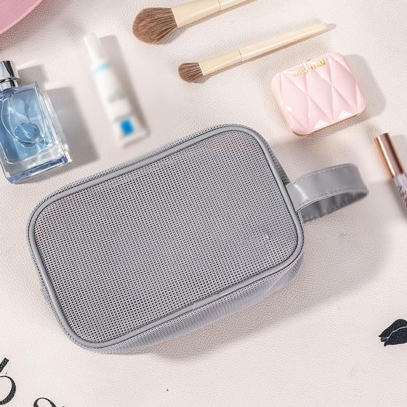 Hand-held Storage Bag Travel Cosmetics Mesh Beach Large Capacity image 3