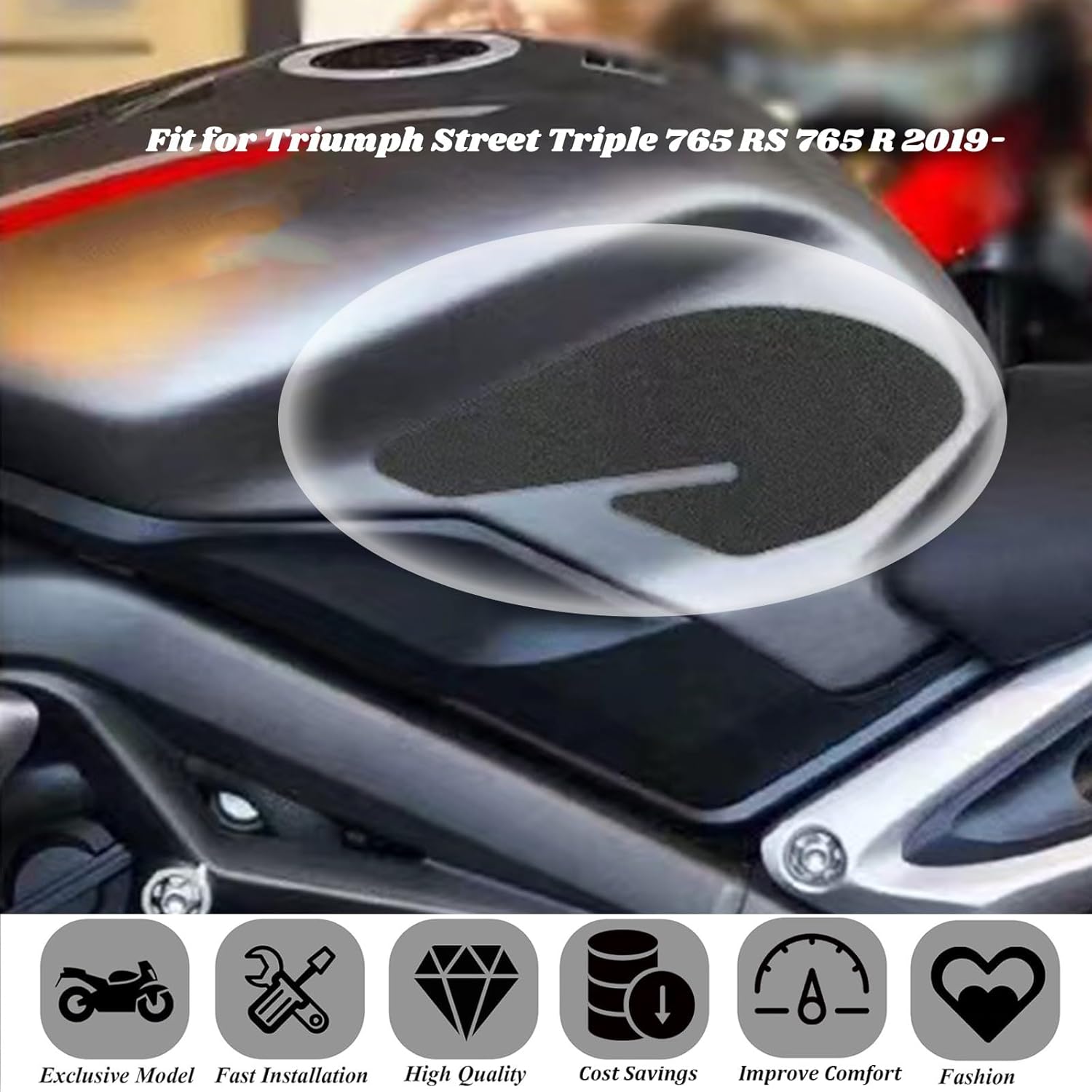 トライアンフ タンク ニーパッド ニーグリップ 美品 SR400