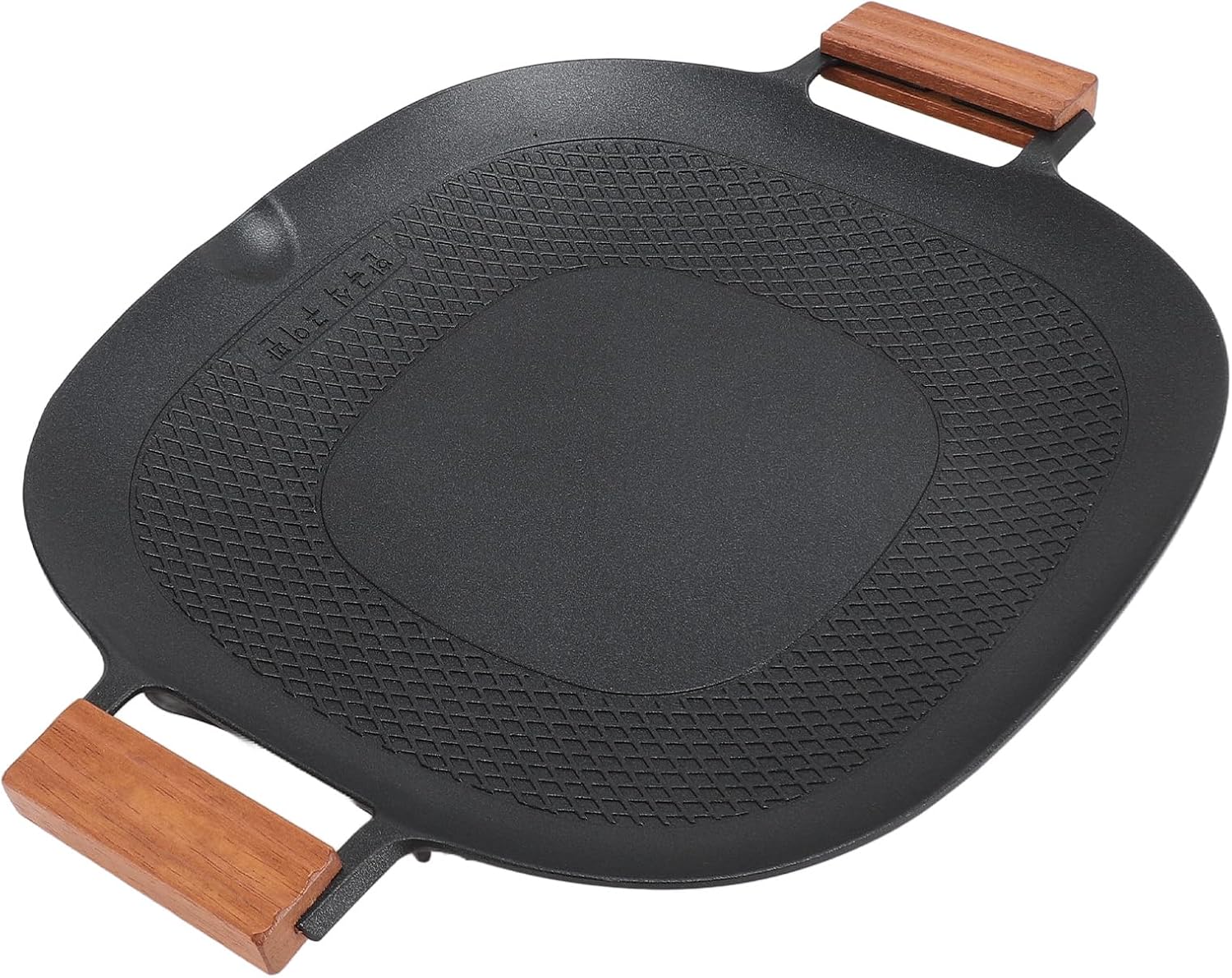FLEXMAN Barbecue Grill Pan, Nonstick Fast Heating Barbecue Stovetop Plate Grilling Skillet Pan BBQ Grill Pan for Outdoor Camping, Family Gatherings