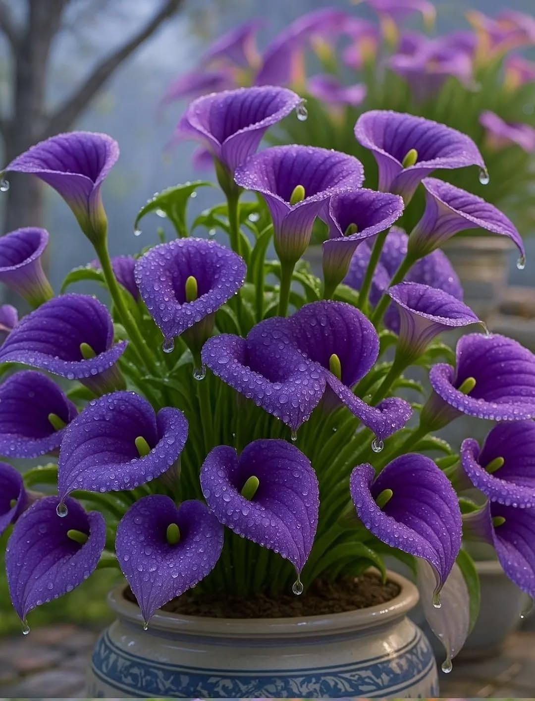 Beautiful Calla Lily for Planting UK, Hardy Perennial, Excellent Display, Mix Greening Flower, Natural Organic, Wedding, Balcony Garden-6 Bulbs-D — image 1