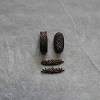 Vista 11 de Espada samurái japonesa KOSHIRAE – Fuchi Kashira Menuki 01-77