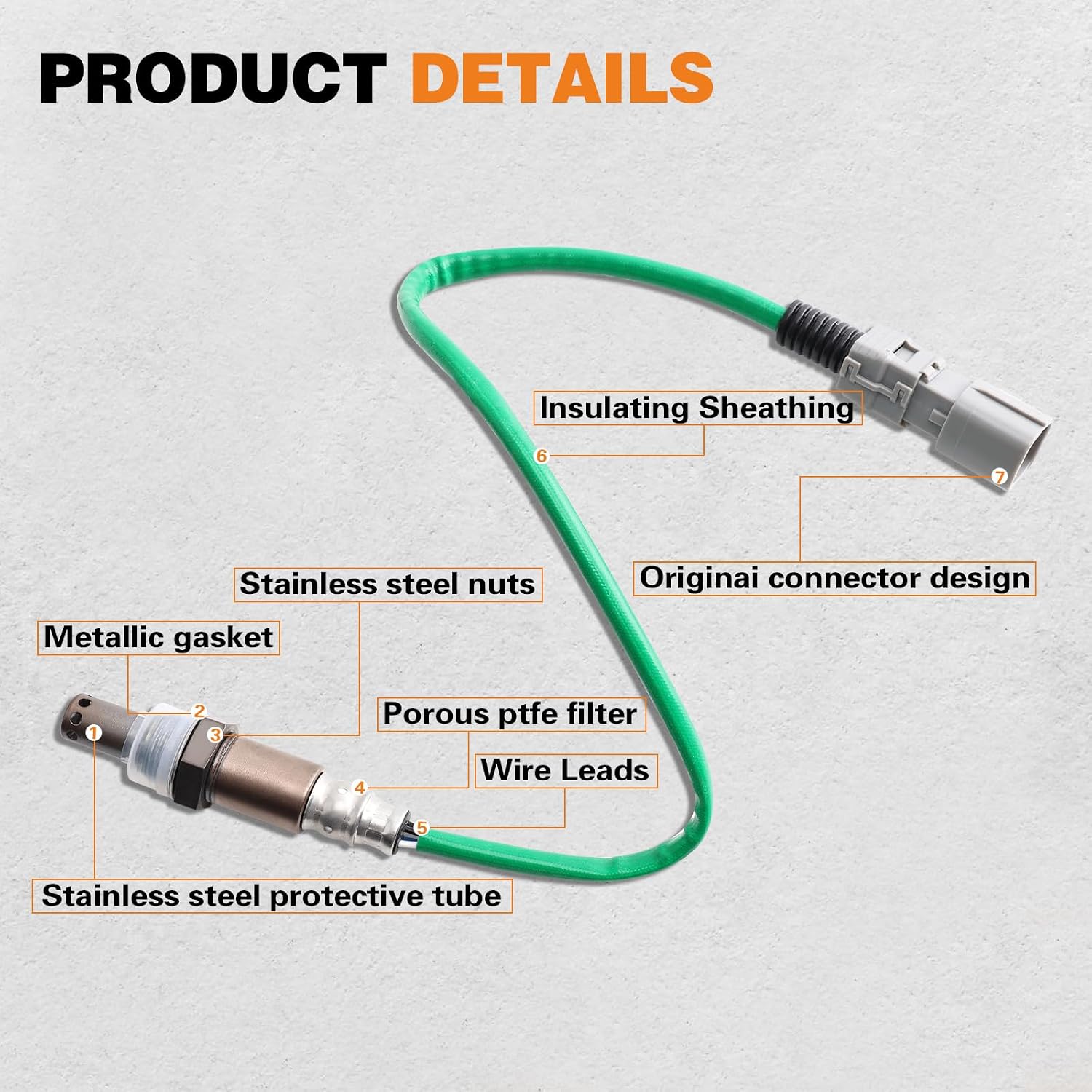 2Pcs Upstream and Downstream Oxygen O2 Sensor for ES300H 19-24,Avalon 19-22,Camry 18-23,Camry 18-23,Highlander 20-23,RAV4 19-24,Sienna 21-23,Venza 21-24.OE#234-9307 234-9304