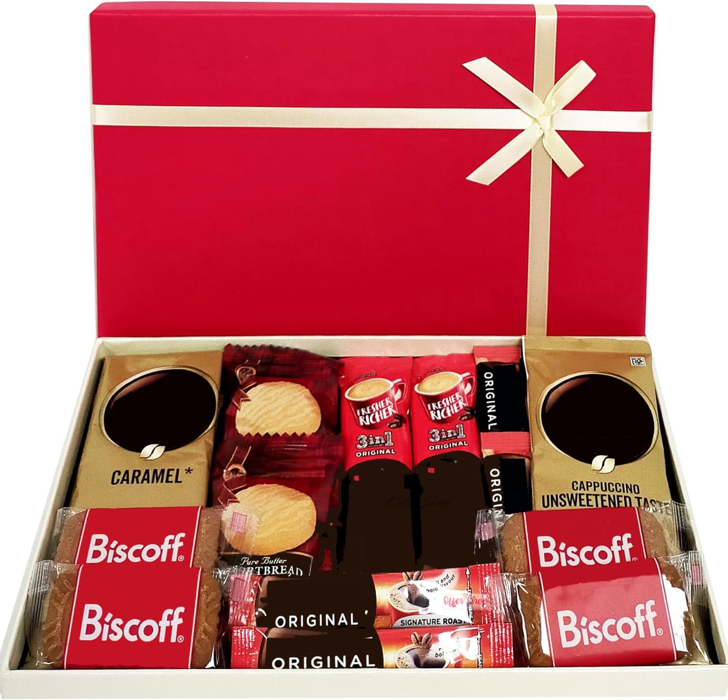 Coffee Gift Hamper Set - Perfect Selection of Instant Coffee Biscuits | Best Dad Gifts Fathers Day Get Well Soon Thank You Tea Box Gift for Men & Women