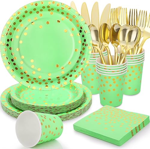 Miniatura 56 de Decoraciones de fiesta azules y plateadas, 168 platos azules y servilletas, suministros de fiesta, platos de cumpleaños azul marino para 24