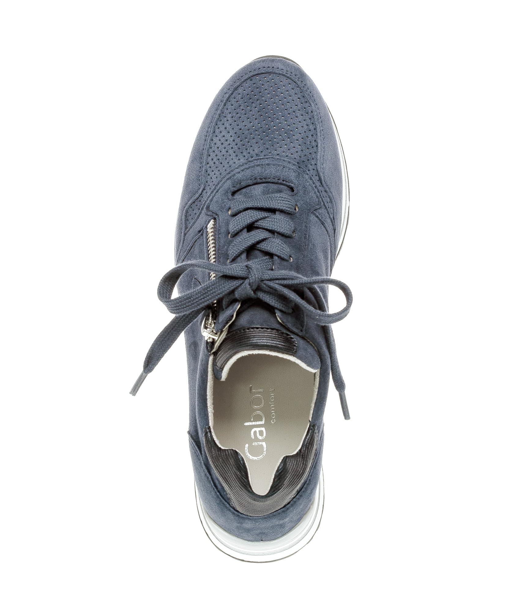 Gabor Damskie buty typu sneaker, półbuty, wymienna wkładka, wygodna szeroka szerokość (H)
