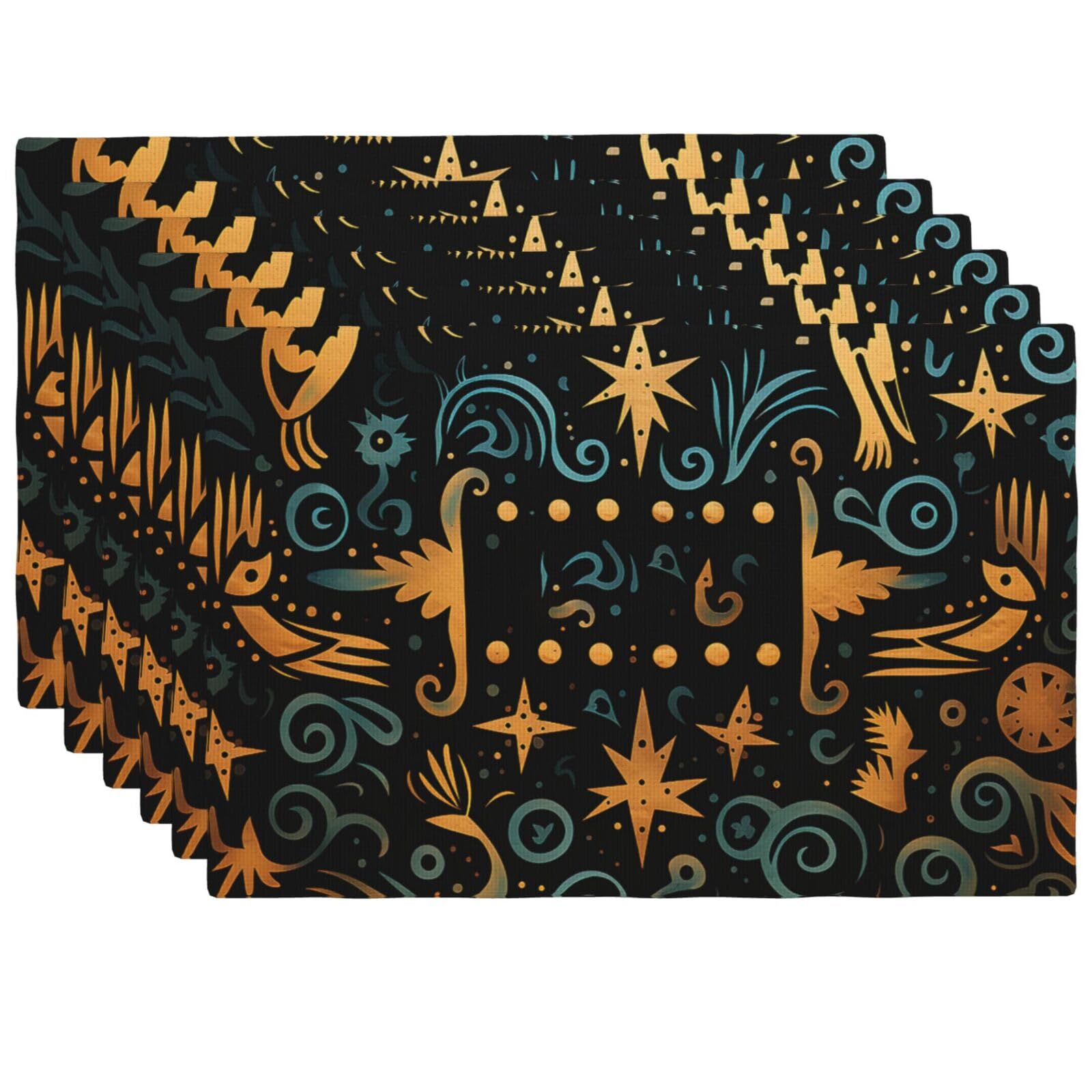Sets de table en faux lin effet textile chic pour repas élégants