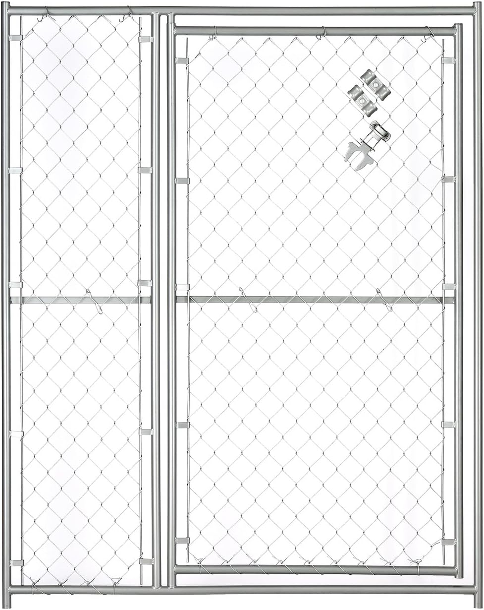 Lucky Dog 6'H x 5'W Chain Link Modular Gate - 36" opening
