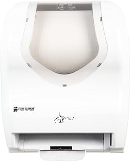 San Jamar Summit Paper Towel Dispenser Hybrid Dispenser for Bathroom, Kitchens, and Restaurants, Plastic, 10.25 x 16.75 x 13.25 Inches, White